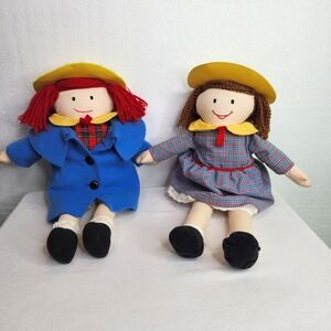 Vintage 16" Eden Madeline and Danielle Dolls Lot 2 Early 1990s Appendix Scar